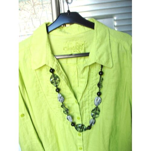 Chemisier-Top-Tunique Vert Taille 52-54