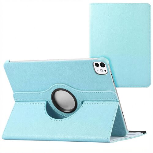 imoshion Coque tablette rotatif à 360° iPad Pro 13 (2025) M5 / (2024) M4 Bleu clair