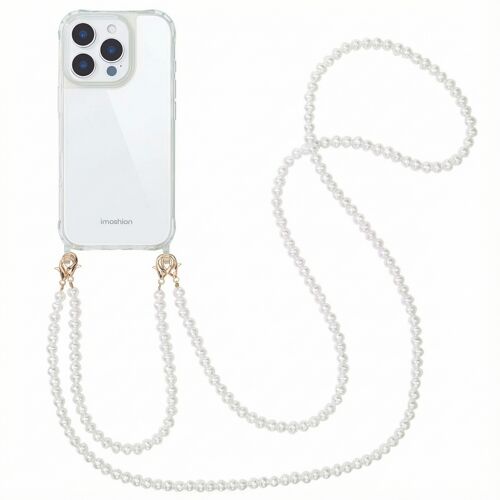 imoshion Coque avec cordons de téléphone iPhone 16 Pro Max Perles