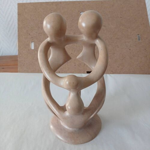 Statuette moderne abstraite Parent et 2 enfants