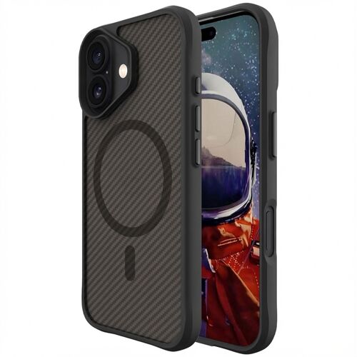 imoshion Rugged Hybrid Carbon Case avec MagSafe iPhone 16 Plus Noir