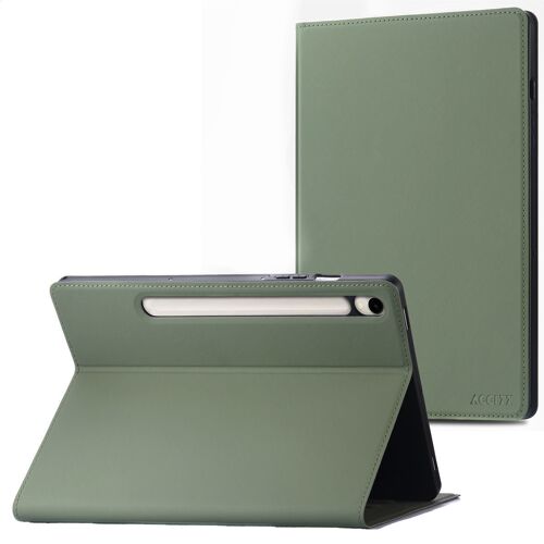 Accezz Coque tablette Classic Samsung Galaxy Tab S10 Ultra / Tab S9 Ultra Vert