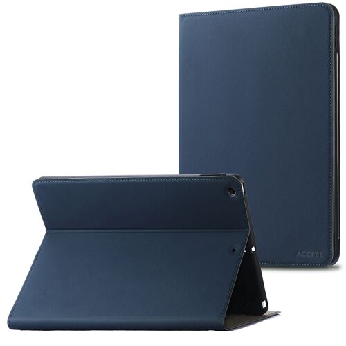 Accezz Coque tablette Classic iPad 9 (2021) 10.2 pouces / iPad 8 (2020) 10.2 pouces / iPad 7 (2019) 10.2 pouces Bleu foncé