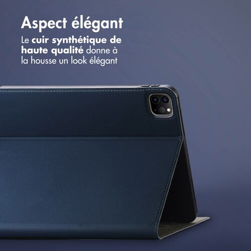 Accezz Coque tablette Classic iPad Pro 12.9 (2020/2021/2022) Bleu foncé