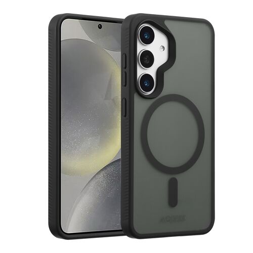 Accezz Coque Givrée Robuste avec MagSafe Samsung Galaxy S25 Noir