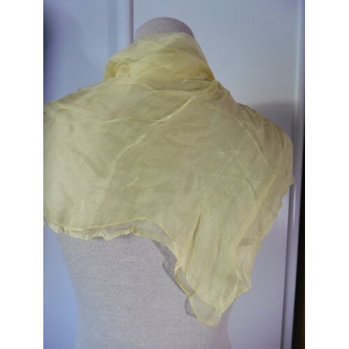 Foulard Mousseline De Soie Jaune