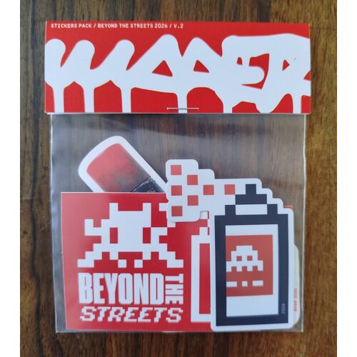 Pack Street Art 12 Stickers Invader - Beyond The Streets (2026)