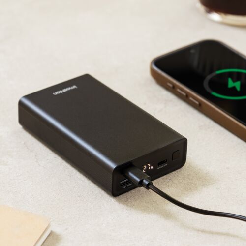 Imoshion Ultra Series Aluminium Batterie Externe 20.000 Mah Charge Rapide Jusqu'à 33 Watts Black