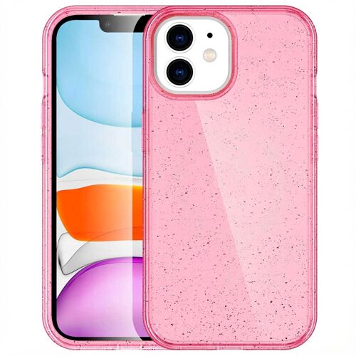 imoshion Coque Pailletée avec MagSafe iPhone 12 (Pro) Paillettes Rose