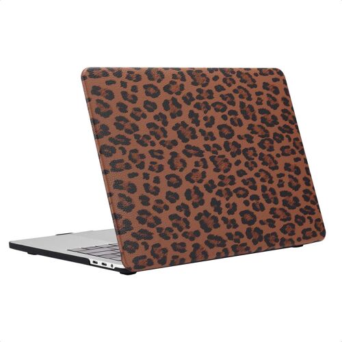 Selencia Coque Laptop Sabi imprimé panthère MacBook Pro 14 pouces (2021 / 2023 M3 chip / 2024 M4 chip / 2025 M5 chip) Mocha Brown