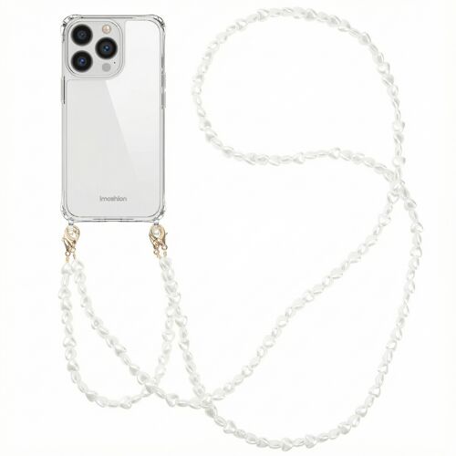 imoshion Coque avec dragonne + bracelet iPhone 13 Pro Perles C?urs