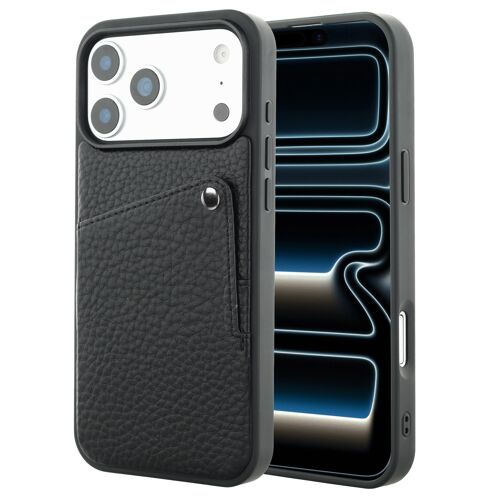 Selencia Coque Riva avec porte-cartes iPhone 17 Pro Max Noir