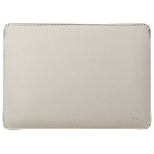 Accezz Leather Pochette ordinateur MacBook 13 pouces Beige