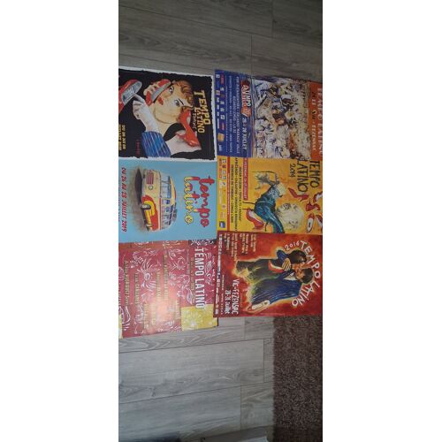 Affiches Tempo Latino Vic Editions 2013, 2014. 2016, 2018, 2019. 2026