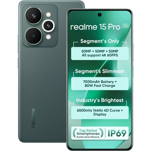 Realme 15 Pro 5G 12Go Ram 256Go Vert