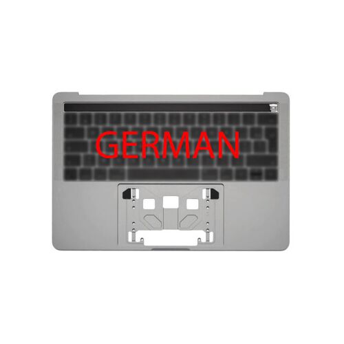 Coque supérieure Allemand pour MacBook Pro 13" Retina Touch Bar (A1706, 2016-2017), Gris sidéral