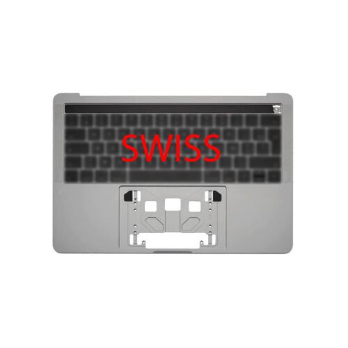 Coque supérieure Suisse pour MacBook Pro 13" Retina Touch Bar (A1706, 2016-2017), Gris sidéral