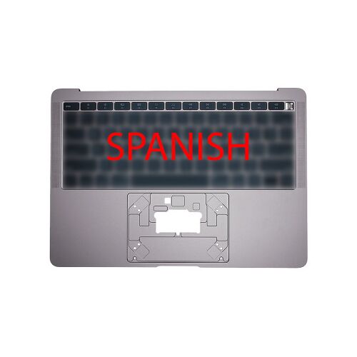 Coque supérieure Espagnol pour MacBook Air 13" (A1932, 2018-2019), Gris sidéral