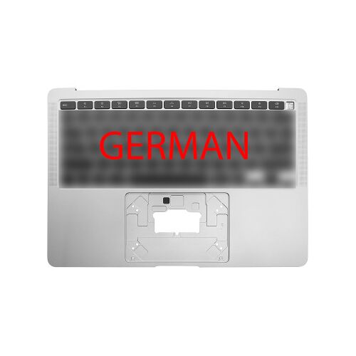 Coque supérieure Allemand pour MacBook Air 13" (A2179, 2020), Argent