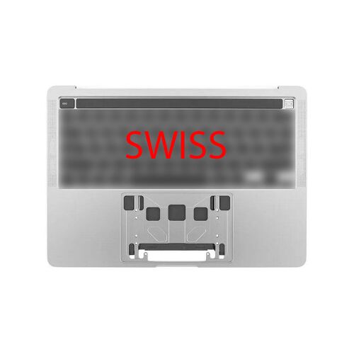 Coque supérieure Suisse quatre ports pour MacBook Pro 13" Retina Touch Bar (A2251, 2020), Argent