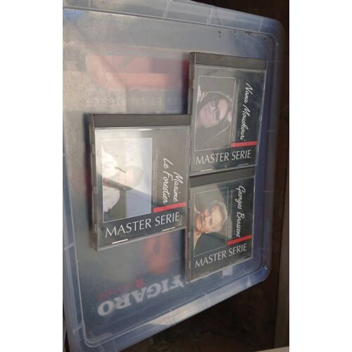 Master Serie Lot De 3 Cd Nana Mouskouri, Georges Brassens, Maxime Le Forestier.