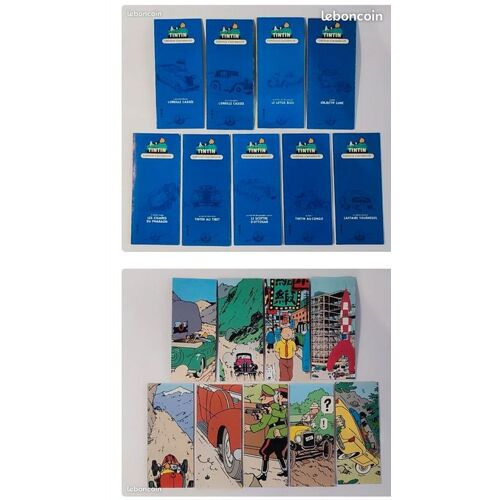 Voitures Tintin 9 Certificats D'Authenticité.