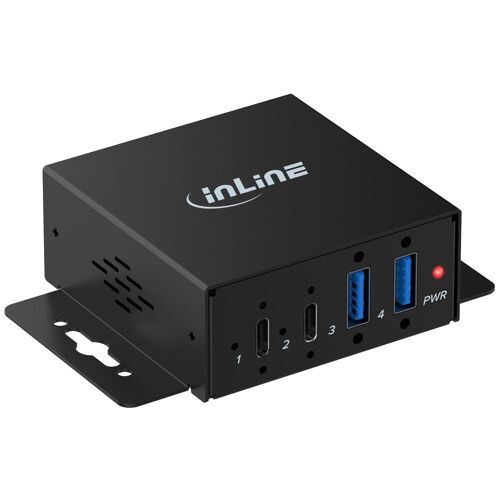 InLine 35396H hub & concentrateur USB 3.2 Gen 1 (3.1 Gen 1) Type-C 5000 Mbit/s Noir