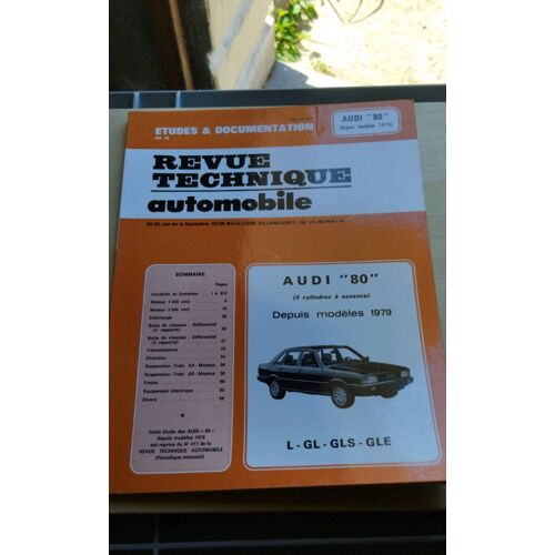 Revue Technique Automobile Audi 80 Depuis Modèles 1979