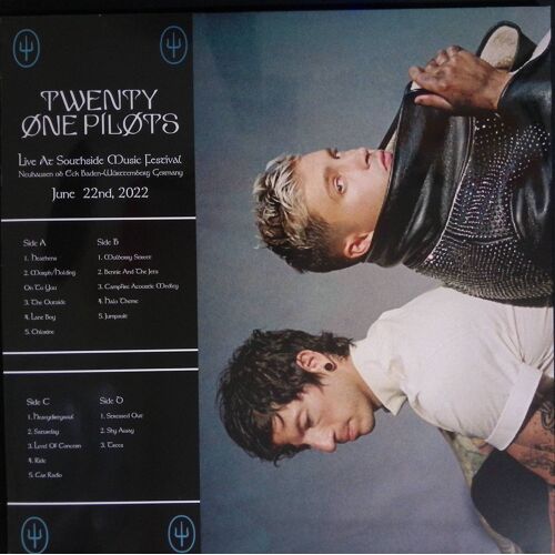 Twenty One Pilots The Icy Tour 2022 2lp Azure Blue Vinyls / Vinyles Bleus Azur & Poster