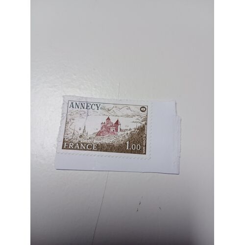 Timbre France 1 ,00 Yvert N° 1935 Oblitéré Annecy 50 -Ème Congrès National De 1977 S
