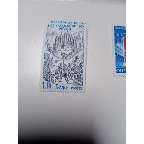 Timbre France 1,10 Oblitere Yvert N° 1943 Bataille De Nancy De 1977