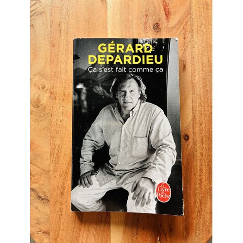 Livre En Français: Gérard Depardieu, Ça S'Est Fait Comme Ça