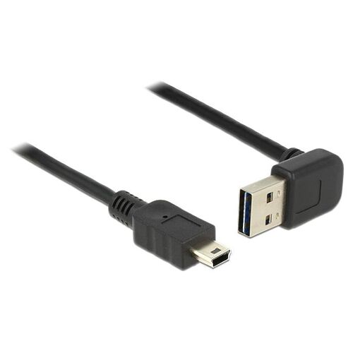 DeLOCK 1m, USB 2.0-A - USB 2.0 mini câble USB USB A Mini-USB B 0,48 Gbit/s Noir