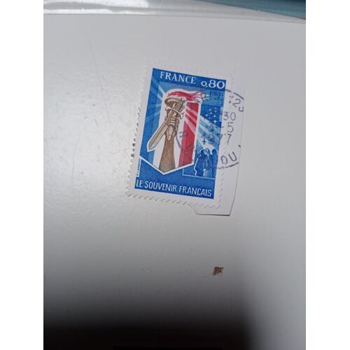 Timbre France Oblitéré0,80 Yvert N° 1926 Le Souvenir Français. De 1977