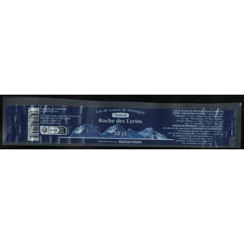 France Etiquette Eau Source Roche Des Écrins Metro Rochambeau 50 Cl Rp604