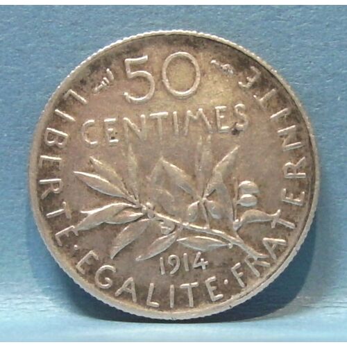 Pièce De 50 (Cinquante) Centimes Semeuse - France - 1914