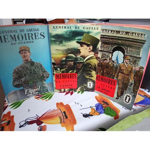 Mémoires De Guerre Charles De Gaulle Livres De Poche 3 Tomes : L' Appel, L'Unité, Le Salut Édition 1961