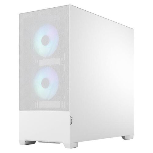 Fractal Design Pop Air - Tour - ATX - panneau latéral fenêtré (verre trempé) - pas d'alimentation (ATX) - blanc TG teinte foncée - USB/Audio - pour Fractal Design Model D, Type D
