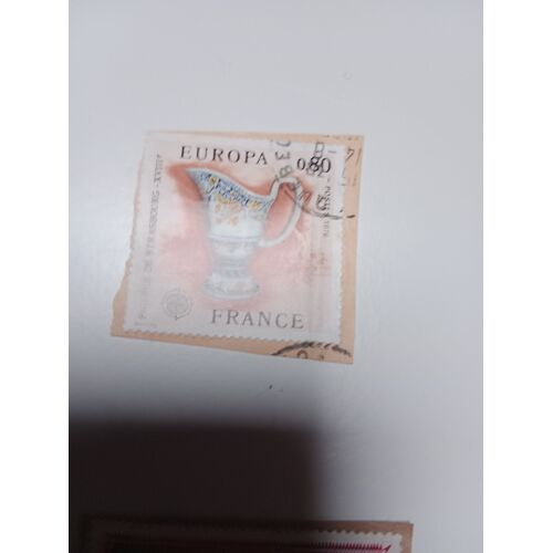France Timbre 0,80 Y&T N° 1877 Europa Faience Strasbourg Oblitéré De 1976 R