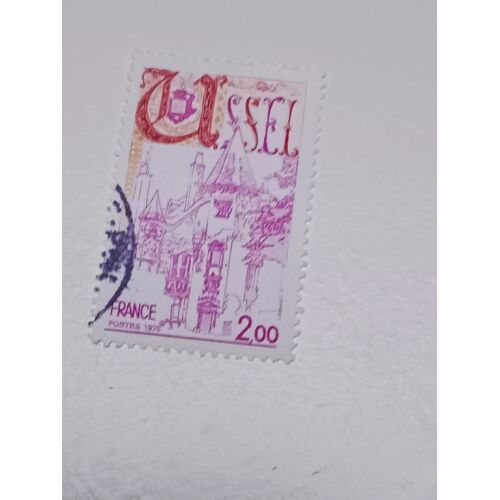 Timbre France 2,00 Oblitéré Yvert N°1872 Série Touristique Ussel De 1976 T