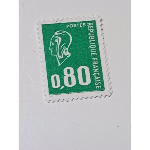 Timbre France 0,80 Yvert N°1891 Oblitéré Marianne De Bequet Vert De 1976 R