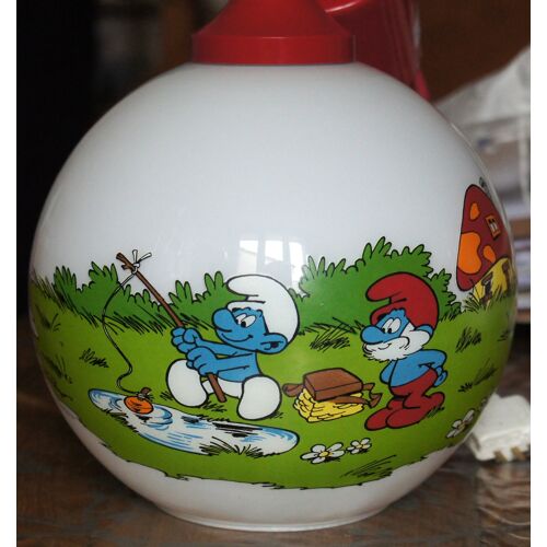 Lampadaire Suspension Luminaire Schtroumpf Les Schtroumpfs Belokapi The Smurfs Puffi 1988 Peyo
