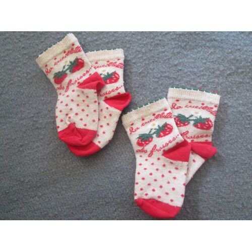 Lot 2 Paires De Chaussettes Fraises 19/20