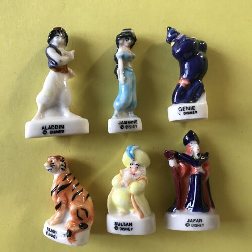 Série Complète De 6 Fèves Brillantes Aladdin (1995)