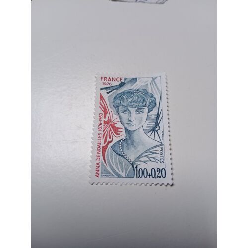Timbre France 1,00 + 0,20 Oblitere Yvert N° 1898 Anna De Noailles De 1976 S