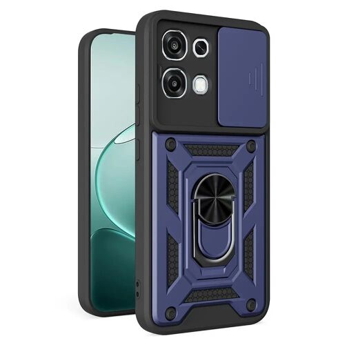 Coque pour Oppo A6 Pro 4G / 5G - housse etui rigide anti choc + film ecran - BLEU FONCE