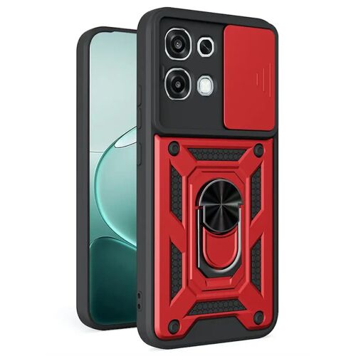 Coque pour Oppo A6 Pro 4G / 5G - housse etui rigide anti choc + verre trempe - ROUGE
