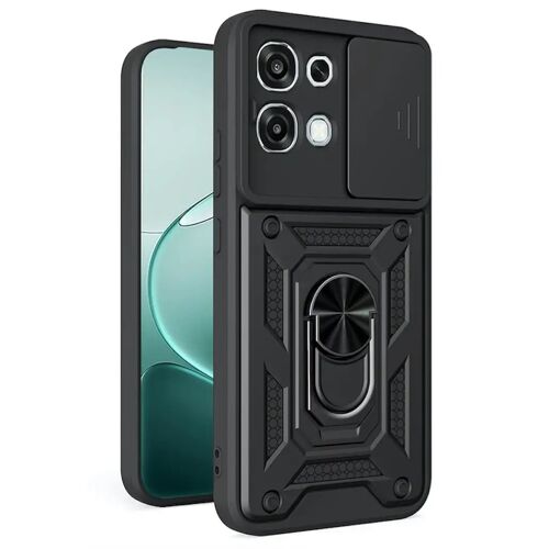 Coque pour Oppo A6 Pro 4G / 5G - housse etui rigide anti choc + verre trempe - NOIR