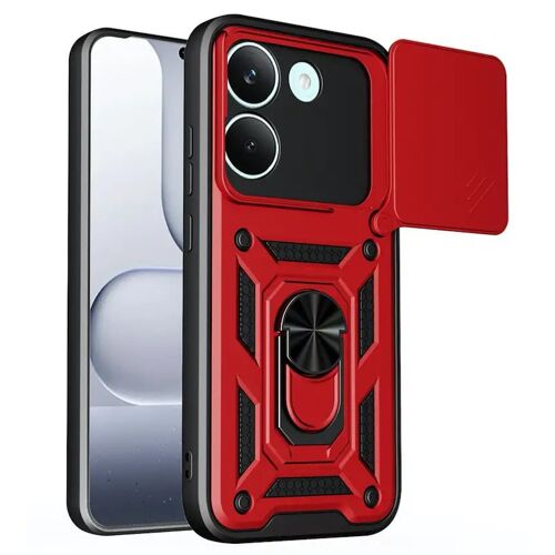 Coque pour Xiaomi Poco X8 Pro 5G - housse etui rigide anti choc + verre trempe - ROUGE