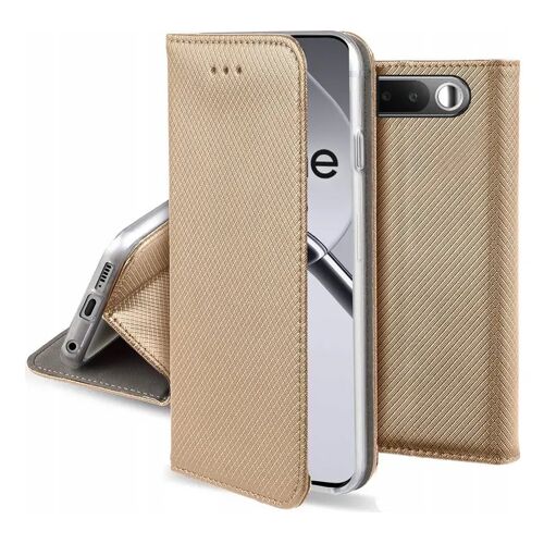 Housse pour Realme 16 5G - etui coque pochette portefeuille + film ecran - OR MAGNET